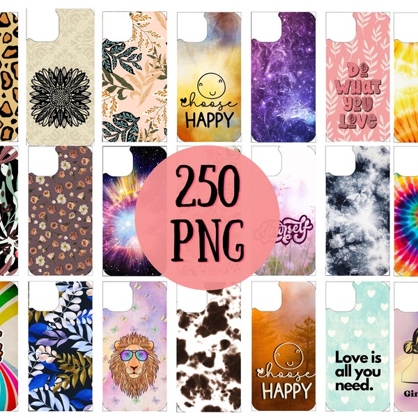 250 iPhone 12 case sublimation designs, Mini, Pro & Pro Max, Sublimation Phone Case , Aesthetic png Sublimate Instant Download, Png