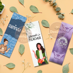Teacher Bookmark Printable, Teachers Bookmark PNG, Teacher Bookmark ...