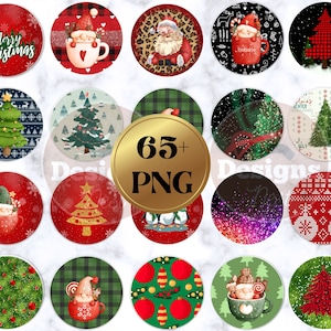 Christmas Round Ornament Bundle PNG Sublimation Designs , Christmas PNG Bundle, Christmas Ornament PNG Designs, Digital Download