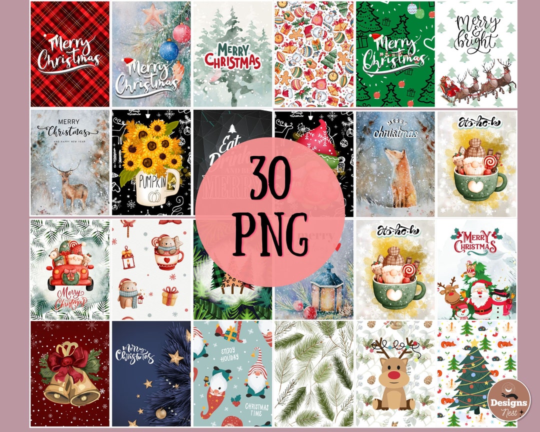 Christmas Air Freshener PNG Bundle, 30 Designs, Car Air Freshener