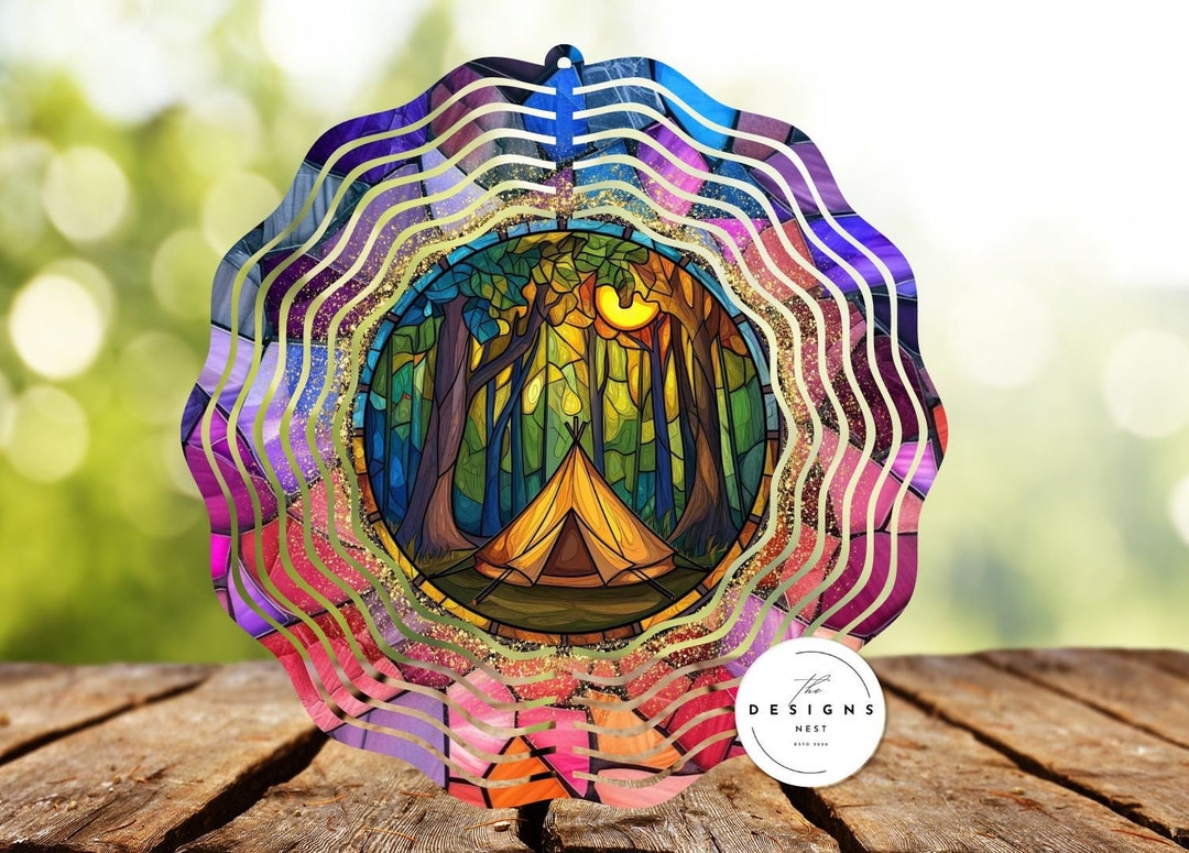 Camping Wind Spinner Sublimation Designs |camping Spinner Art | Camping ...