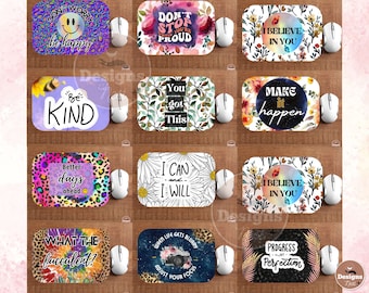 Positive quotes Mouse Pad Sublimation Design bundle, Computer Mouse Pad Template, Digital Mouse Pad PNG, Sublimation Mouse Pad PNG