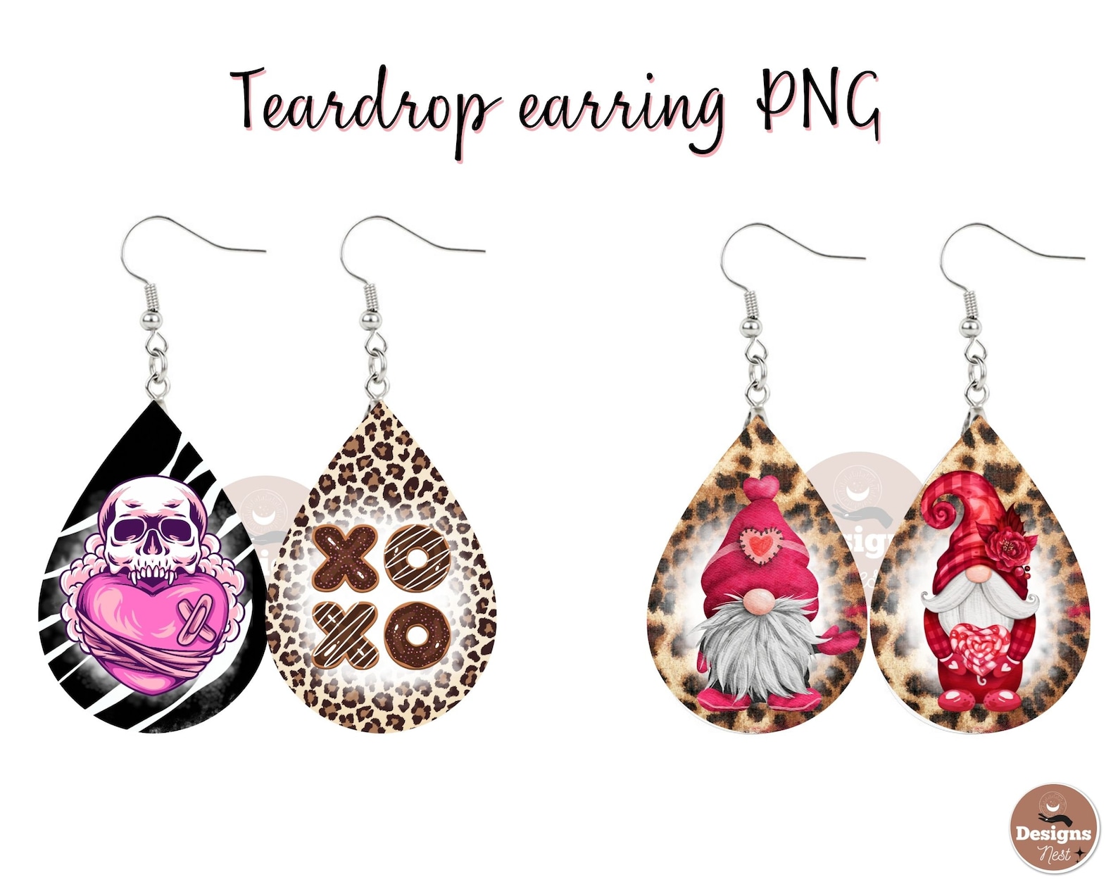 Valentine's Day Earrings Sublimation Valentines Day Etsy