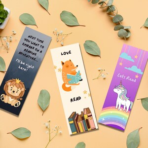 Kids Bookmark Printable, Kids Bookmark PNG, Children Bookmark ...