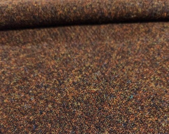 Tawny Brown Islay Twill Tweed Hunting Tweed 100% Pure Wool Premium Scottish Harris Tweed Fabric Woven In Scotland Vintage Harris Tweed