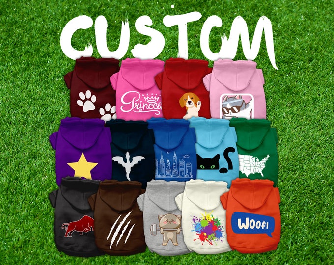 Customize Your Pet Sweatshirt - Add Photos & Graphics, Dog And Cat Hoodie - Personalized Pet Hoodie - Custom Hoodie - Pet Hoods - Pet Style