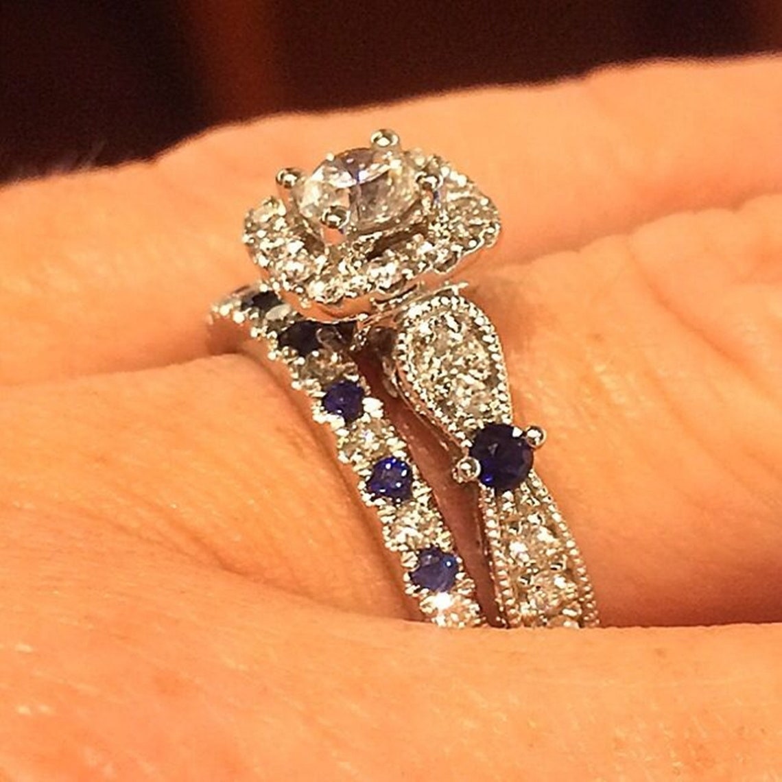 Vera Wang Bridal Ring Set Matching Band Love Collections Round