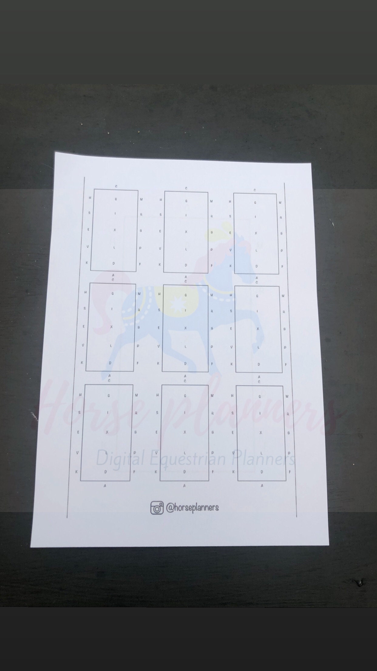 Horse Show Record Card Bundle Digital Etsy