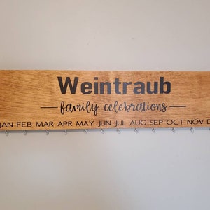 Family Celebration Board - Celebration Sign - Birthdays and Anniversaries- Wood Sign