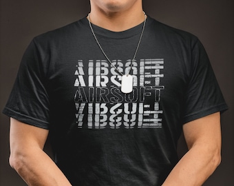 Airsoft Stacked Classic Heavy Cotton Adult T-Shirt