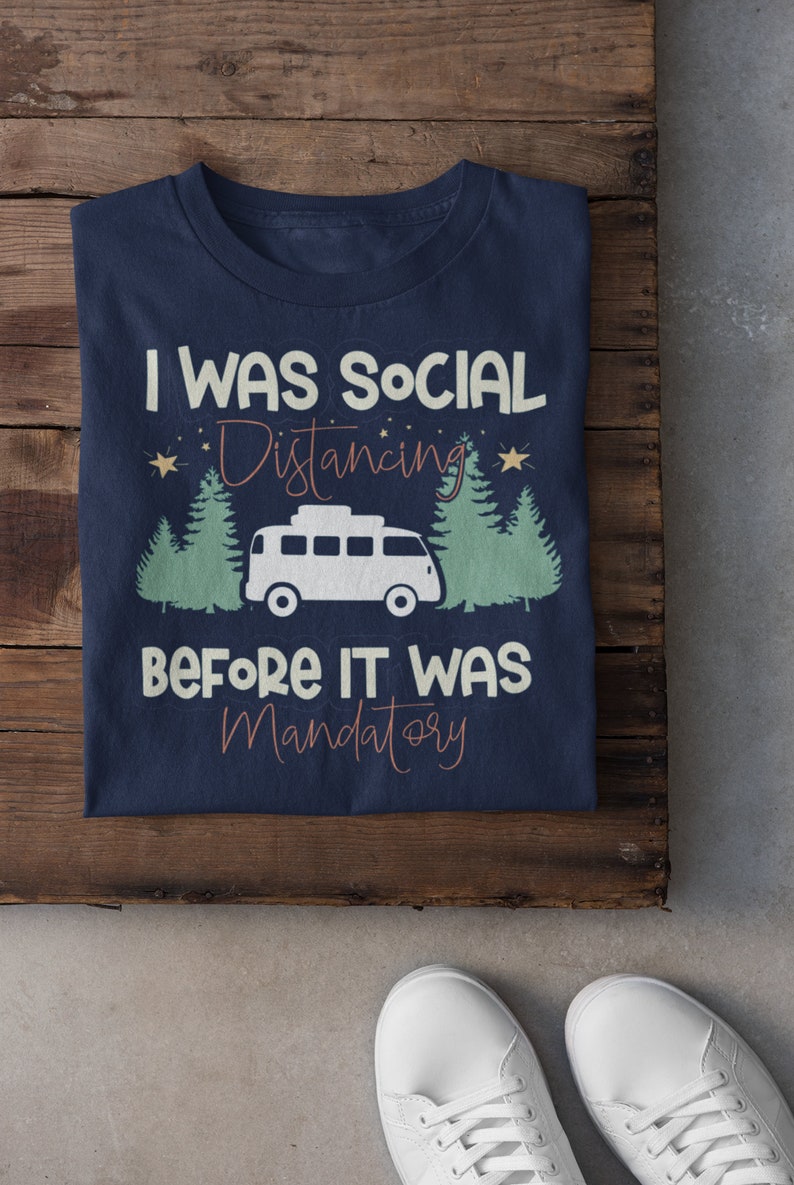 Social Distance Motorhome Adult T-Shirt image 1