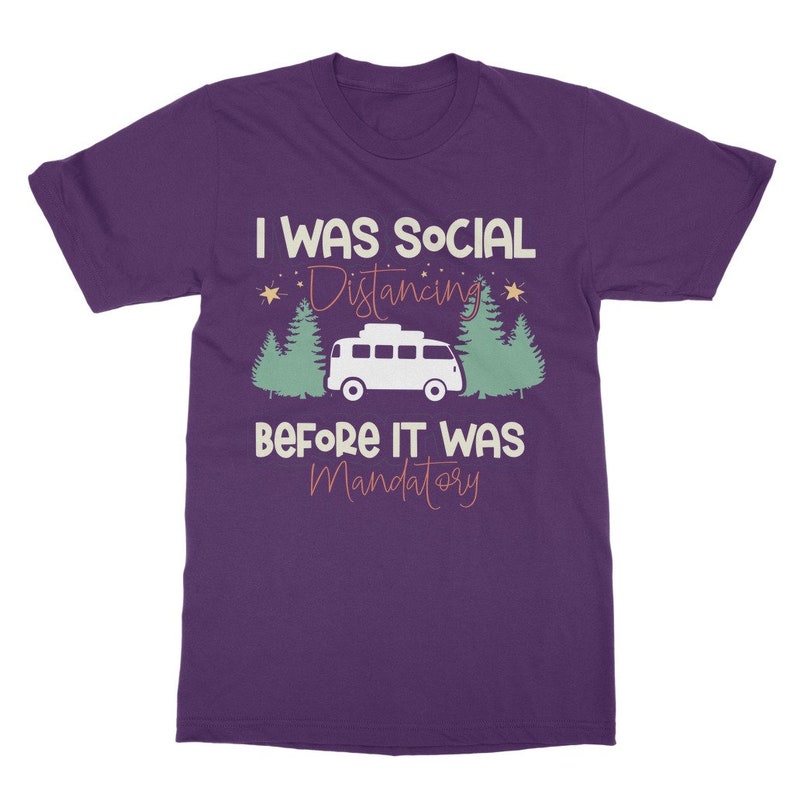 Social Distance Motorhome Adult T-Shirt image 9