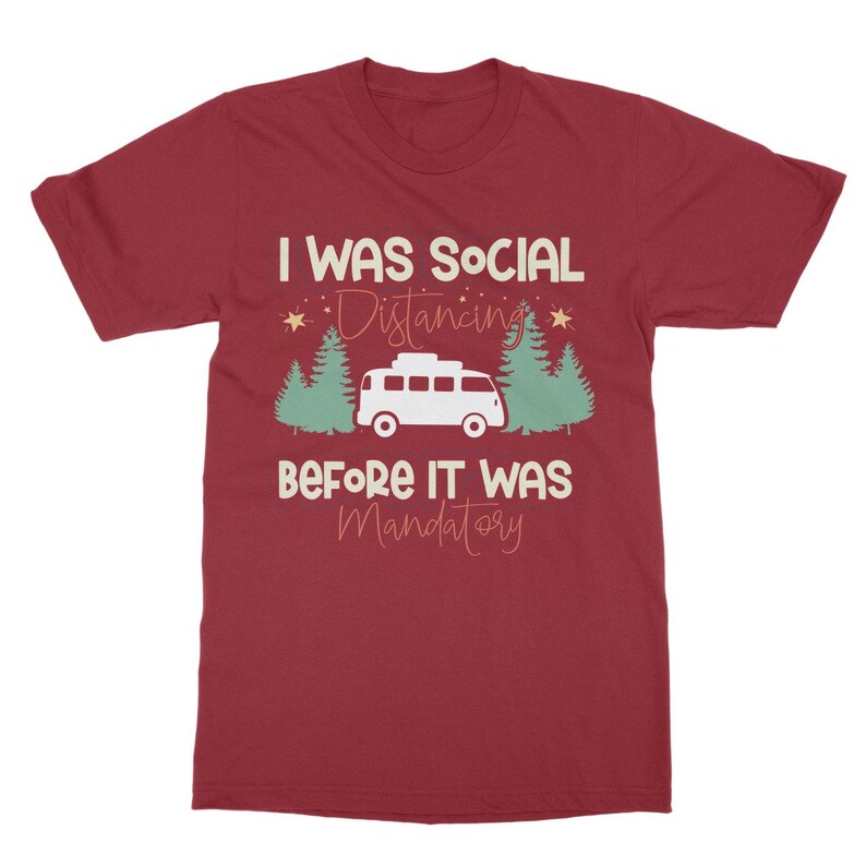 Social Distance Motorhome Adult T-Shirt image 3