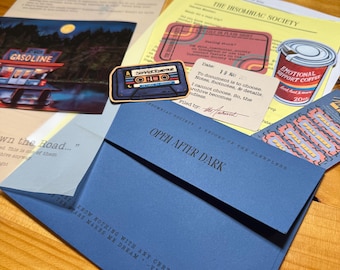 Insomniac Society Mail Club | Month Three Package (Print, Sticker, Story, Puzzle)