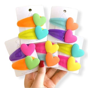 Valentine&#39;s Day Clip Hair Barrettes Teen Clips Baby Clips Vday Valentine Cute Hair Accessories Cute Gift Heart Shaped Gift Set Hearts Day