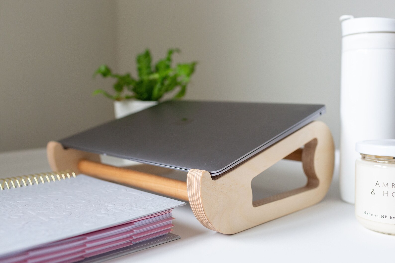 Laptop stand Computer stand ergonomic workstation Work from Etsy