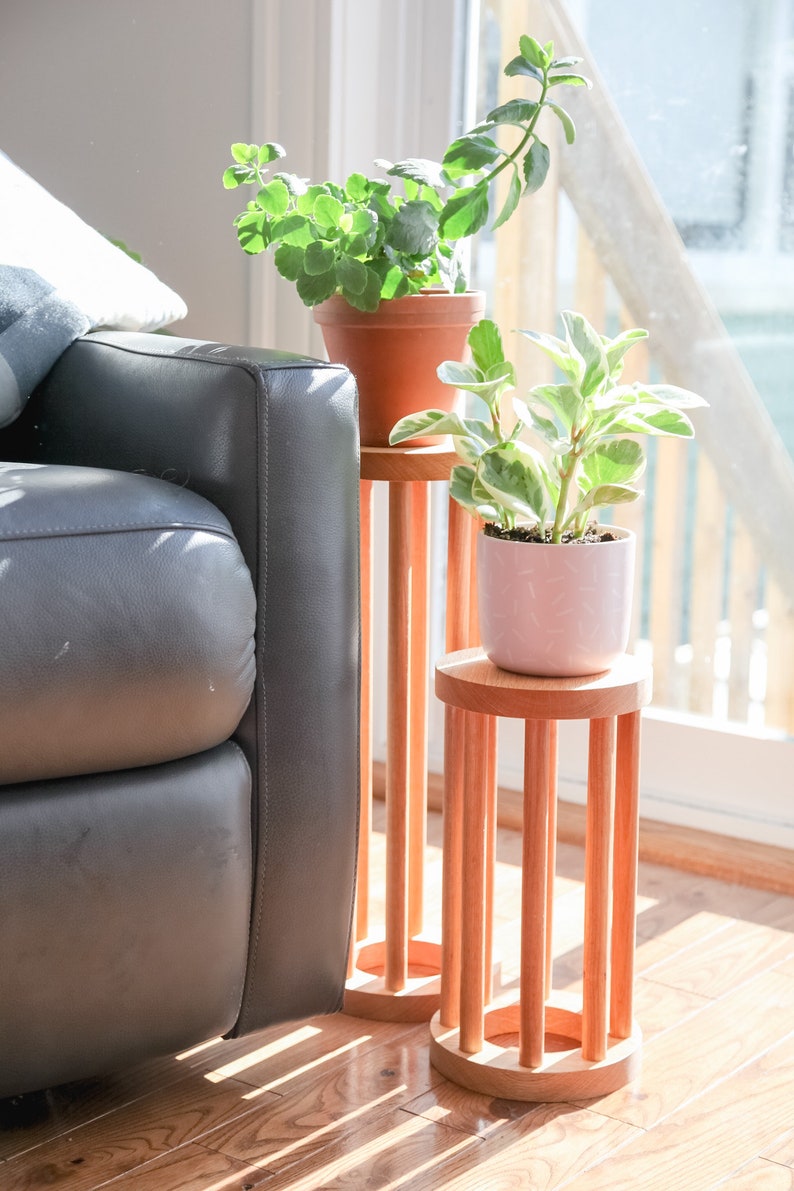 Plant Stand/vase Stand/hexagon Plant Stand/wood Plant Etsy