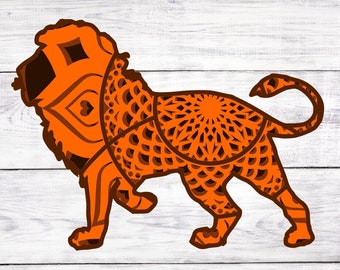 Download Lion Mandala Svg Etsy