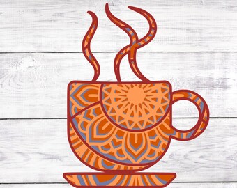 Download Mandala Coffee Svg Etsy