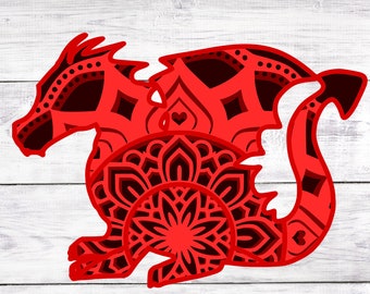 Download Dragon Mandala Svg Etsy