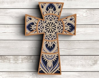 Download Cross Mandala Svg Etsy