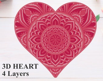Download 3d Heart Svg Etsy