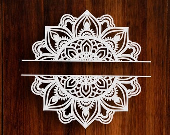 Download Half Mandala Svg Etsy