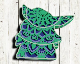 Download Layered Yoda Svg Etsy