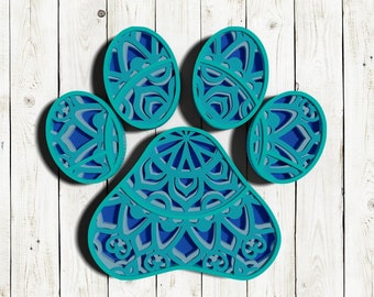 Download Paw Mandala Svg Etsy