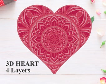 Download 3d Heart Svg Etsy