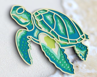 Turtle SVG DXF Laser Cut Designs - Mandala Svg, Shadow box  Svg, Silhouette, Cricut Projects