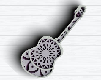 Download 3d Svg Guitar Etsy
