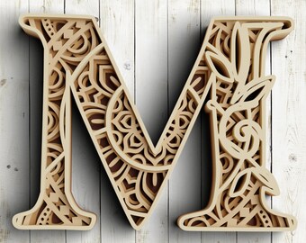 Free Free 85 Layered Mandala Alphabet Svg SVG PNG EPS DXF File