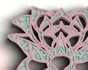 Download 3d Lotus Flower Svg Etsy