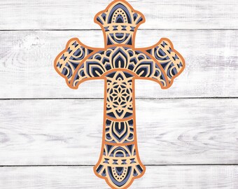 3d Cross Svg Etsy