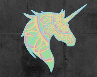 Download Unicorn Mandala Svg Etsy