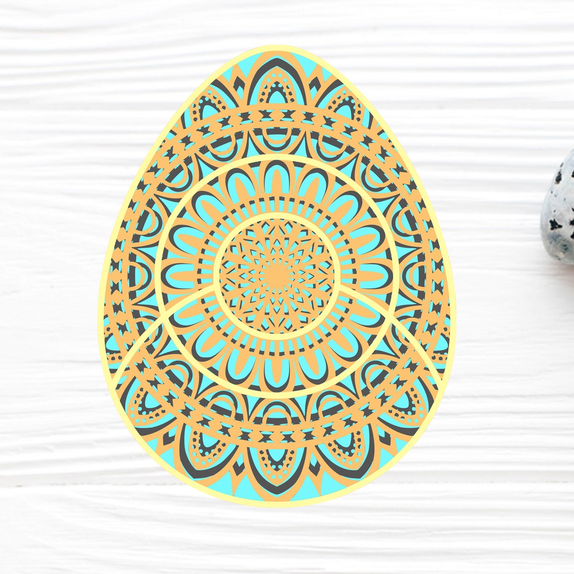 Download 3D Easter Eggs SVG DXF Bundle Easter Svg 3D Mandala Svg | Etsy