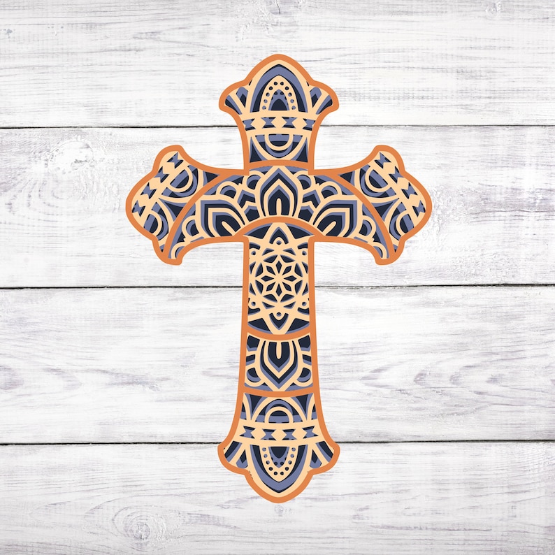 Free Free Layered Mandala Cross Svg 920 SVG PNG EPS DXF File