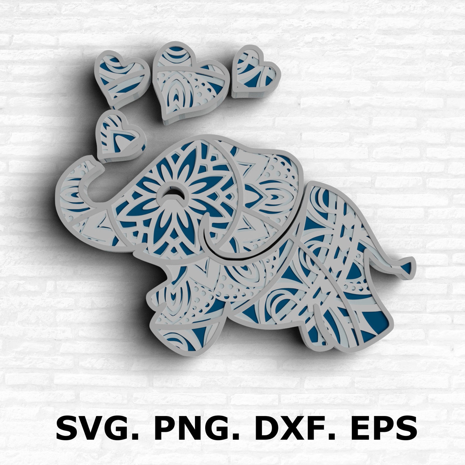 Free Free 234 Layered Elephant Svg SVG PNG EPS DXF File
