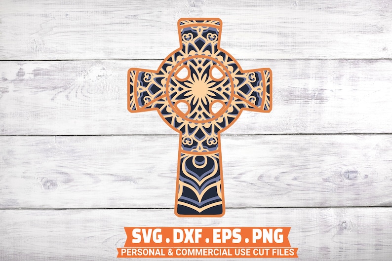 Free Free 209 Layered Mandala Cross SVG PNG EPS DXF File