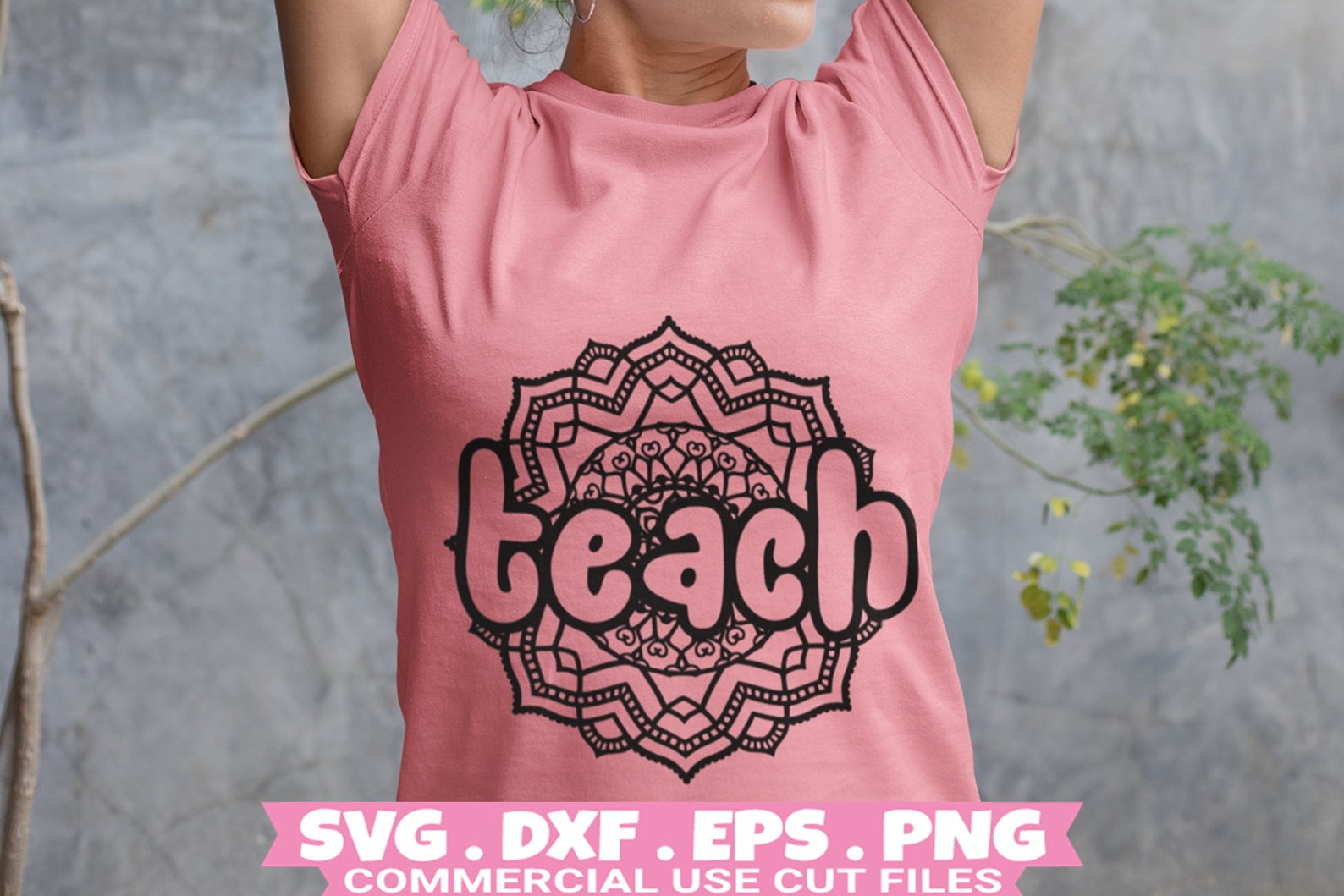 Download Teacher Mandala SVG SVG Files for Cricut Mandala Flower Svg | Etsy