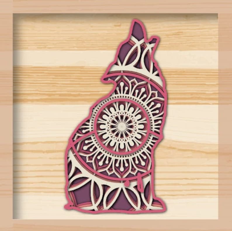 Free Free Layered Wolf Mandala Svg 735 SVG PNG EPS DXF File