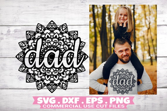 Download Dad Mandala Svg Svg Files For Cricut Mandala Flower Svg Etsy