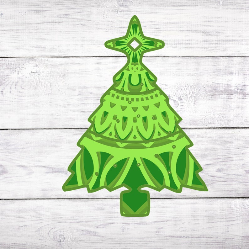 Download Christmas SVG Bundle 3D Mandala SVG Christmas Tree Svg | Etsy