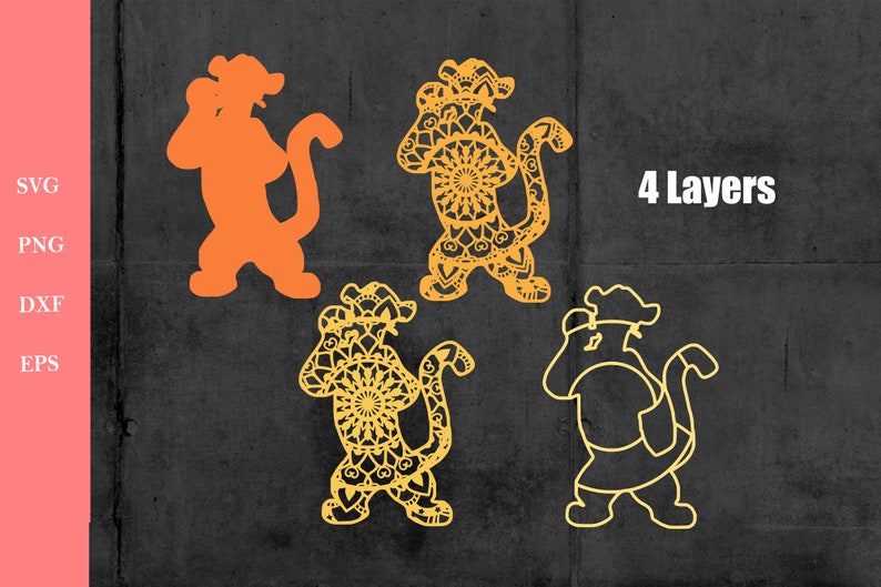 Free Free Layered Tiger Svg 779 SVG PNG EPS DXF File