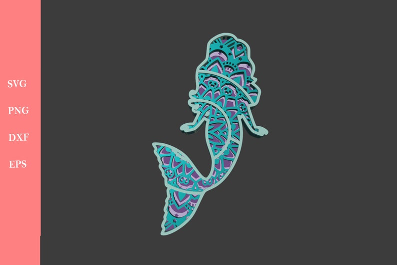 Free Free 345 Mermaid Layered Svg SVG PNG EPS DXF File