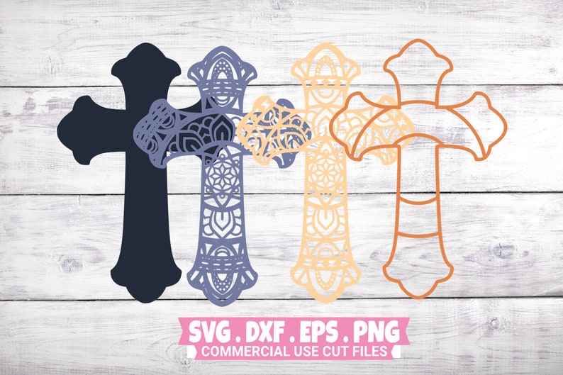 Free Free 116 Layered Cross Mandala SVG PNG EPS DXF File