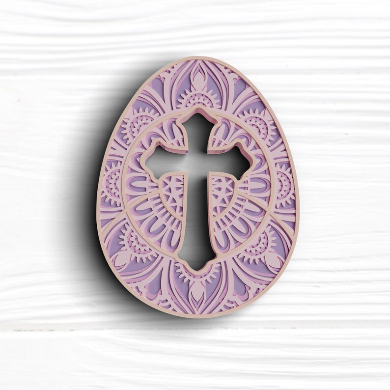 Download Easter Cross Svg 3d Mandala Svg Layered Mandala Svg 3d Easter Egg Svg Dxf Files Craft Supplies Tools Home Hobby Sirba Communication Com