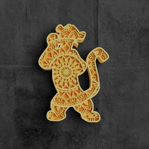 Download Lion 3d Layered Mandala Svg Dxf Files Cut Files For Cricut Etsy