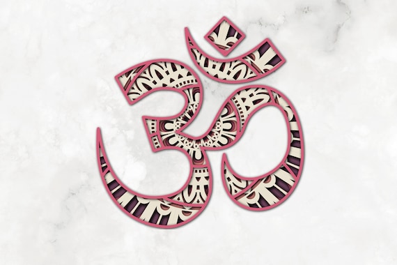 Download Om Yoga 5 Layer Svg 3d Mandala Svg Png Layered Mandala Svg Etsy